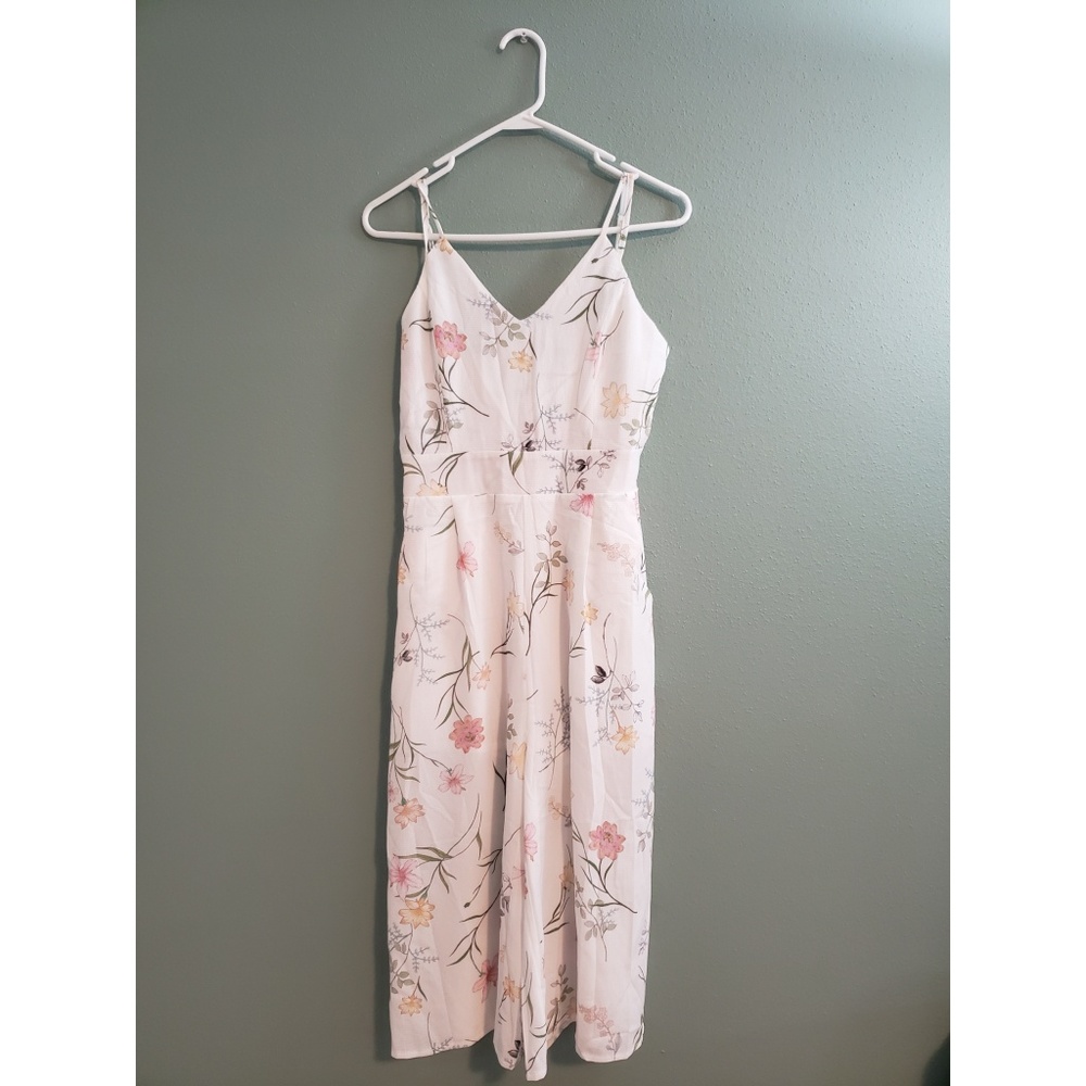 Wide Leg Floral Jumpsuit